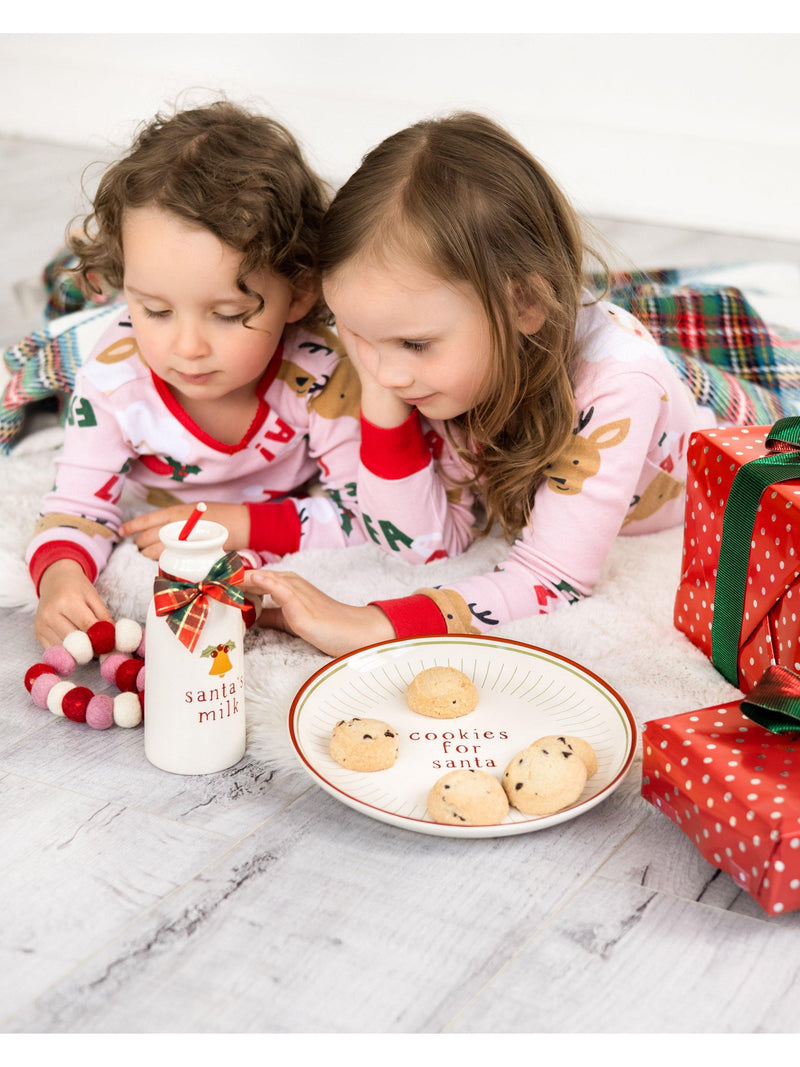 Pearhead Santa Cookie Set with plate and jug - British product