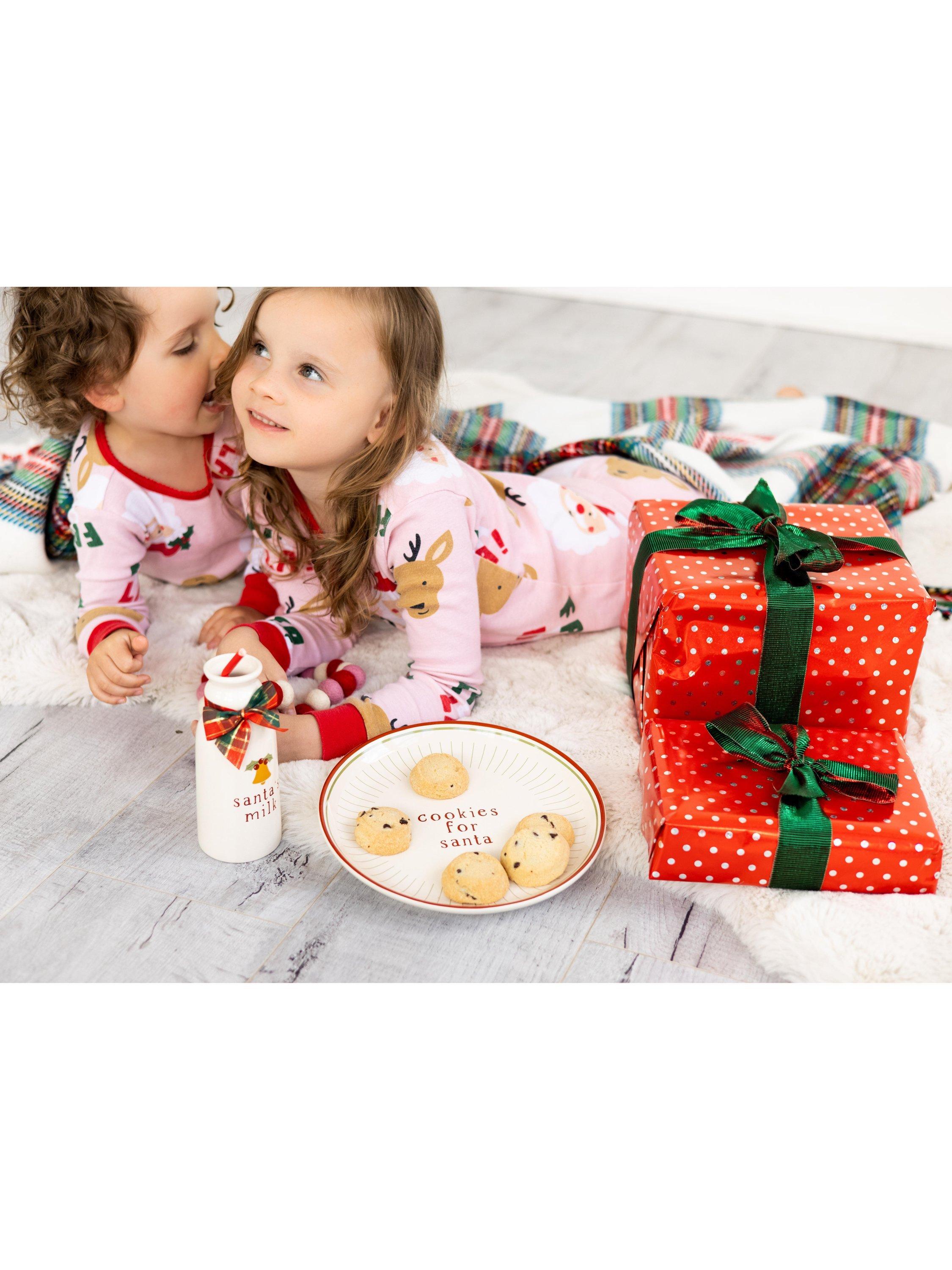 Pearhead Santa Cookie Set with plate and jug - British product