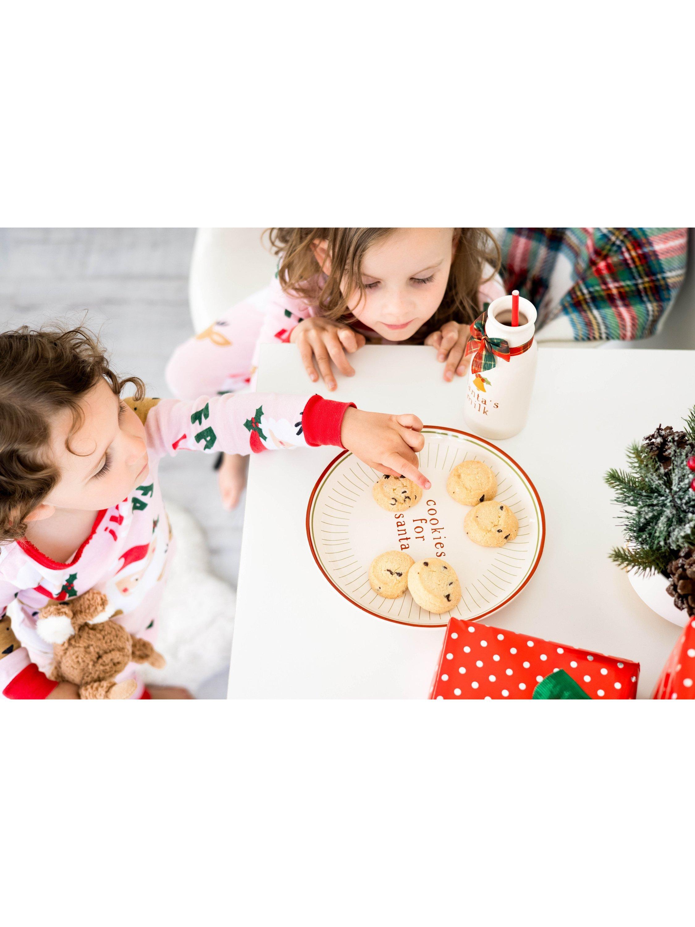 Pearhead Santa Cookie Set with plate and jug - British product