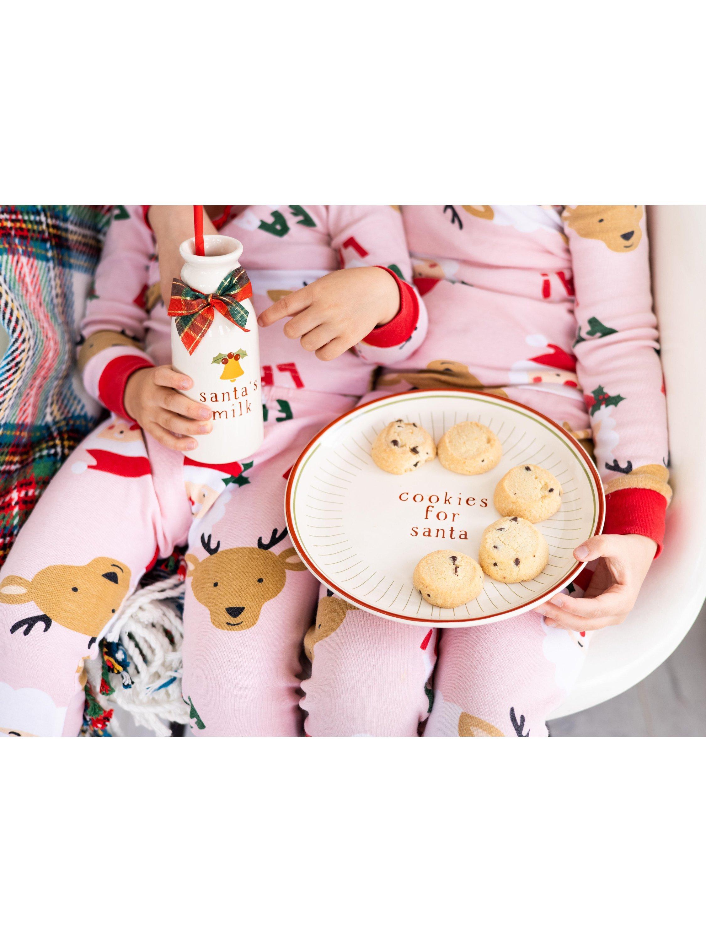 Pearhead Santa Cookie Set with plate and jug - British product