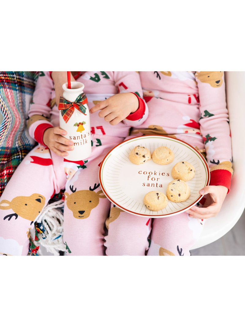 Pearhead Santa Cookie Set with plate and jug - British product