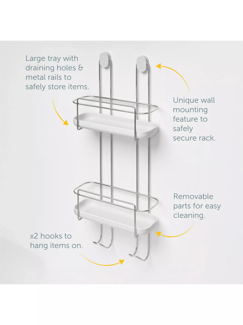 ReBorn hanging shower caddy light stone, imported from the UK