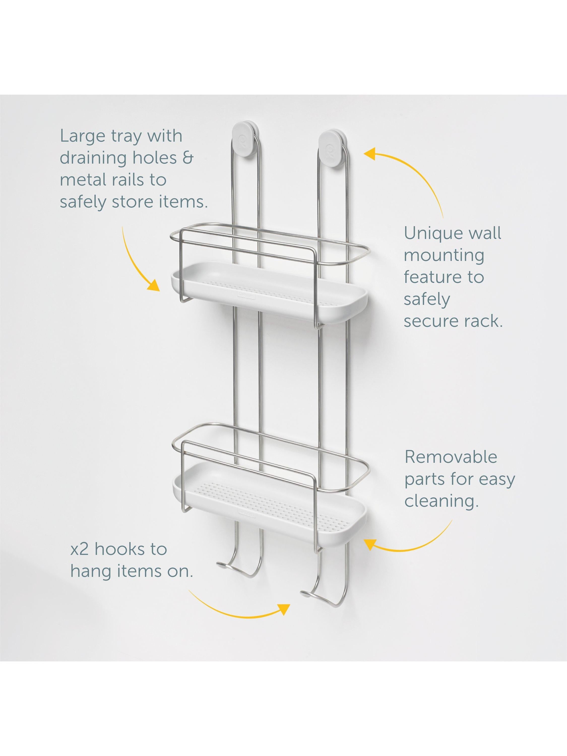 ReBorn hanging shower caddy light stone, imported from the UK