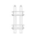 ReBorn hanging shower caddy light stone, imported from the UK