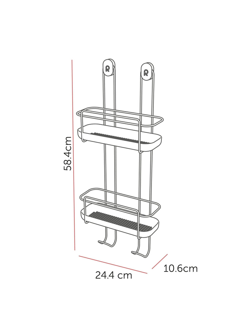 ReBorn hanging shower caddy light stone, imported from the UK
