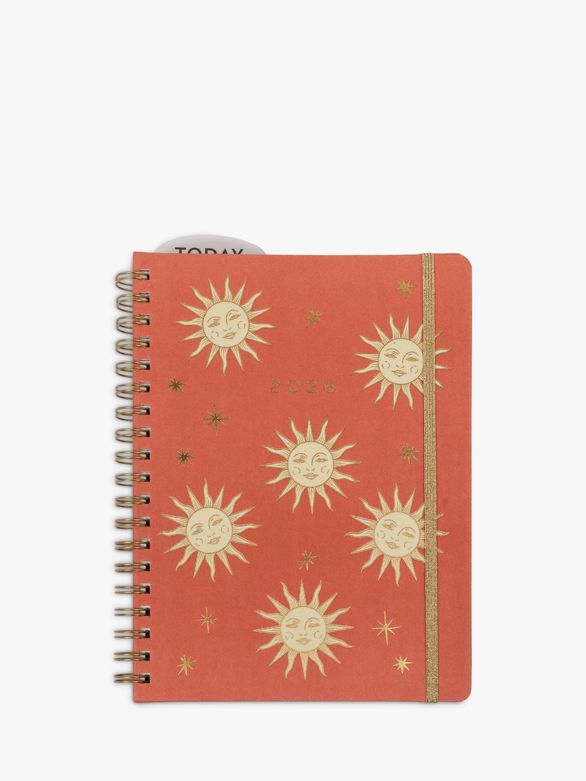 Orange 2026 Planner with Metal Corner Protectors
