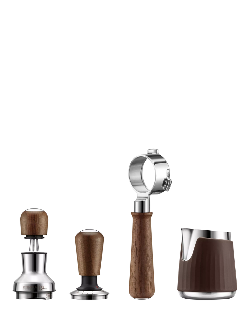 Sage force gauge tamper 54mm walnut, imported from the UK
