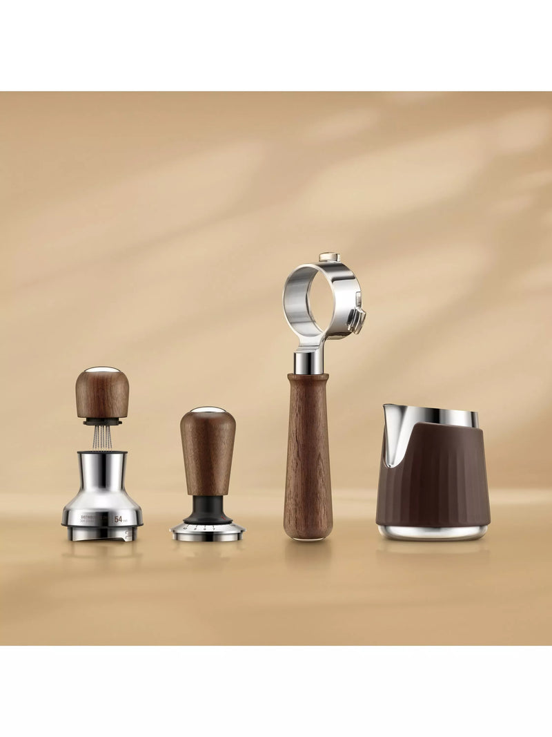 Sage force gauge tamper 54mm walnut, imported from the UK