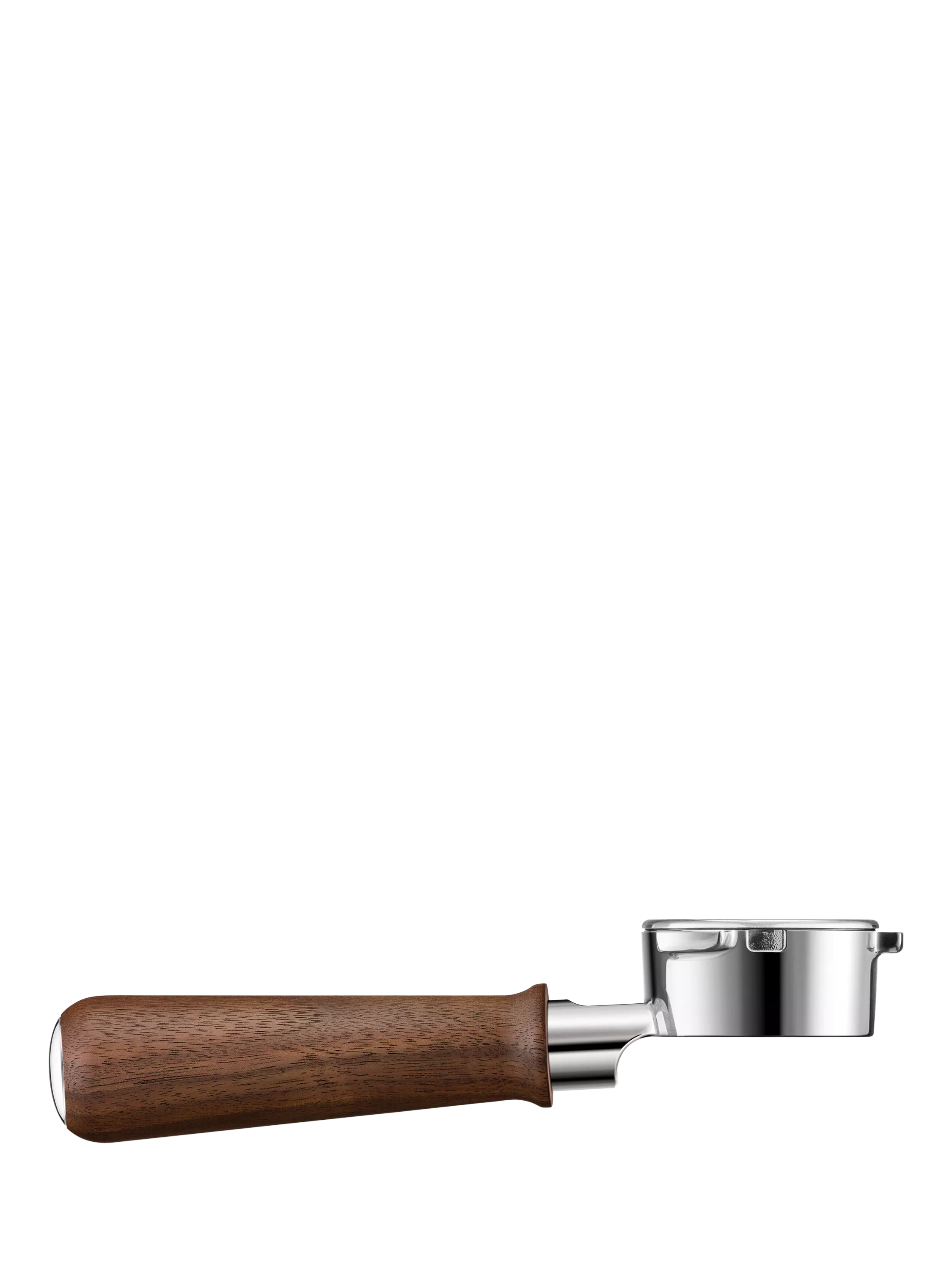 Sage Naked Portafilter 54mm walnut finish, imported from the UK