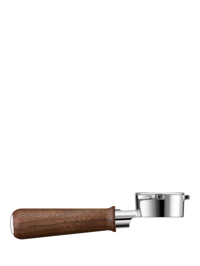 John Lewis Sage Naked Portafilter Walnut 54mm Espresso Portafilter- Buy online at McGrocer