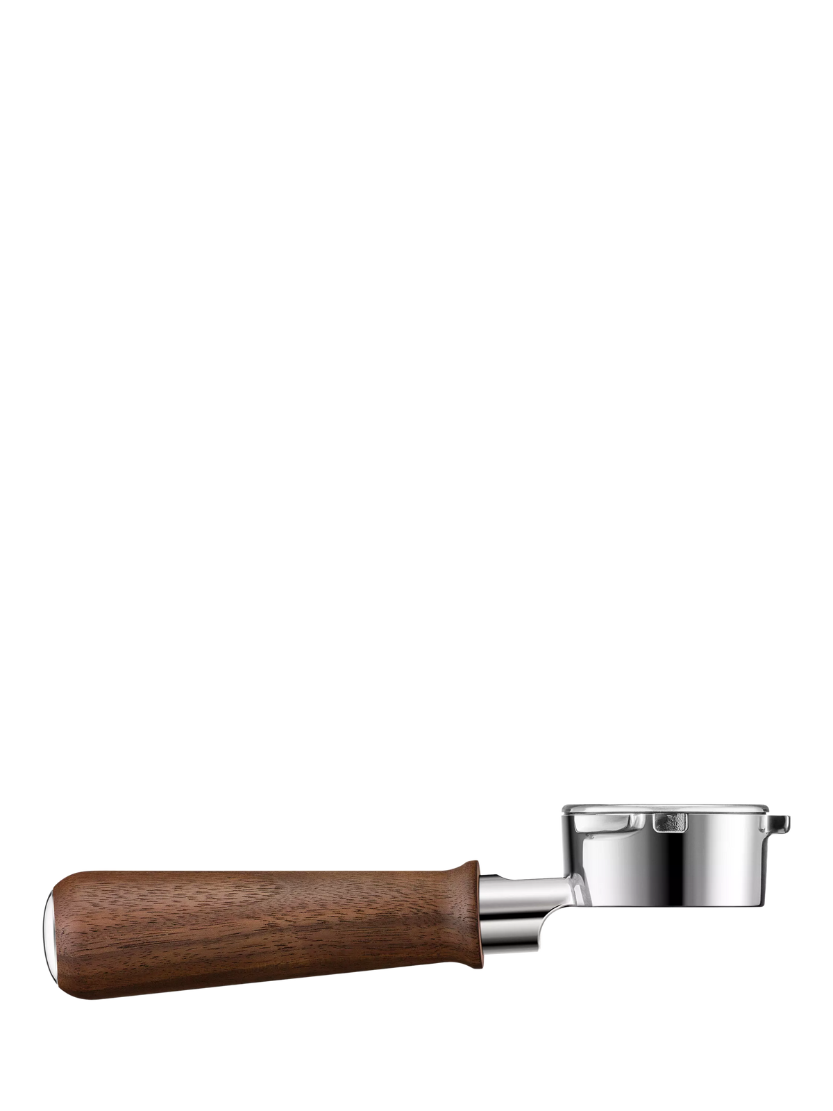Sage Naked Portafilter 54mm walnut finish, imported from the UK