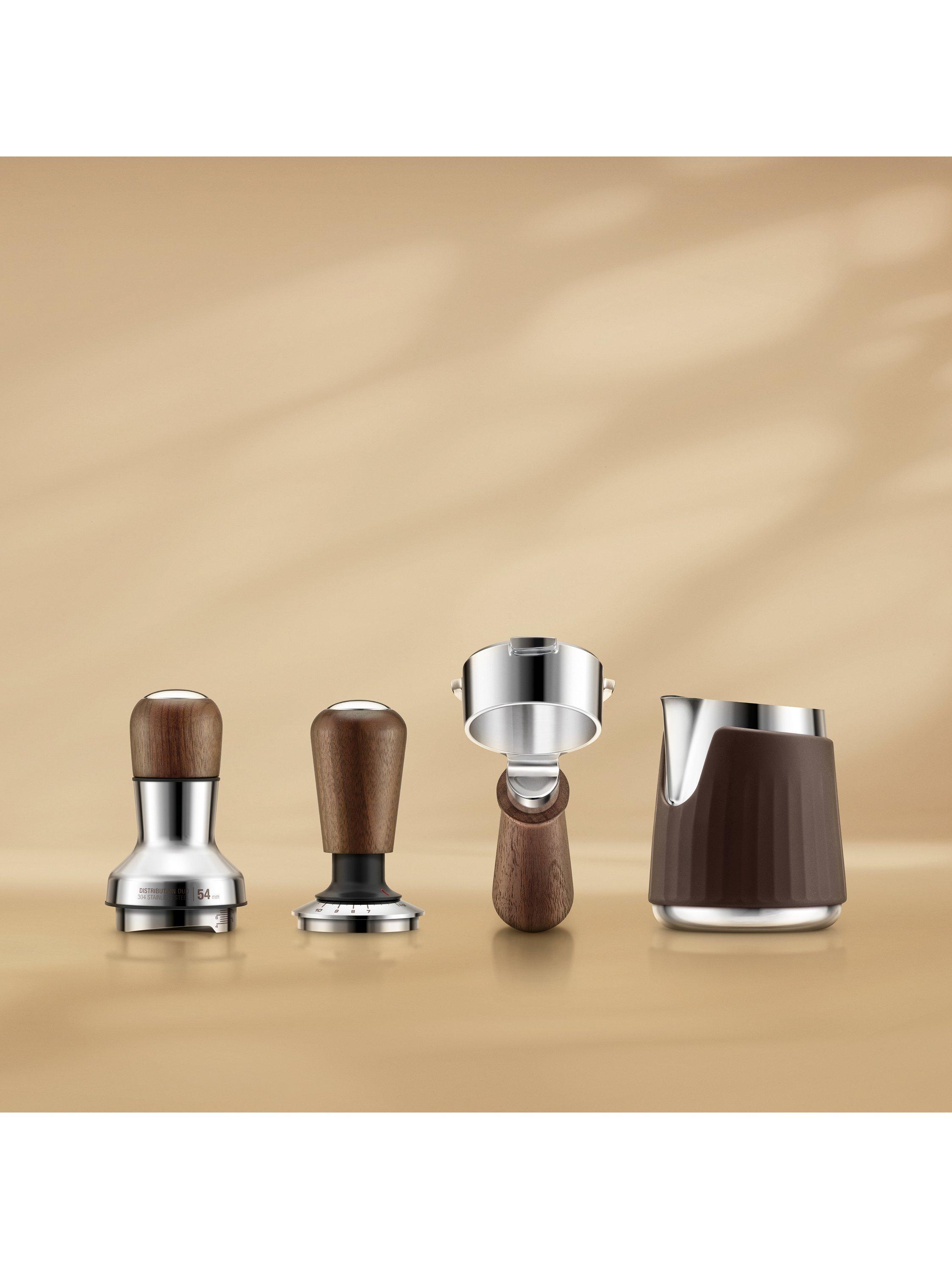 Sage Naked Portafilter 54mm walnut finish, imported from the UK