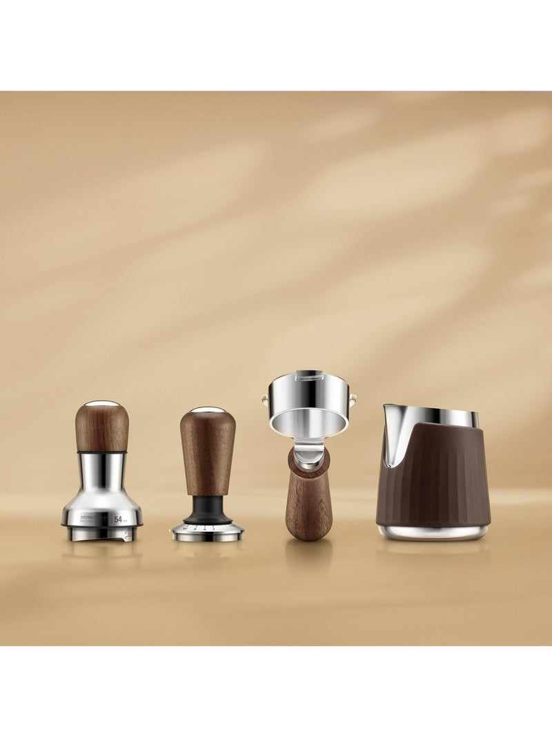 Sage Naked Portafilter 54mm walnut finish, imported from the UK