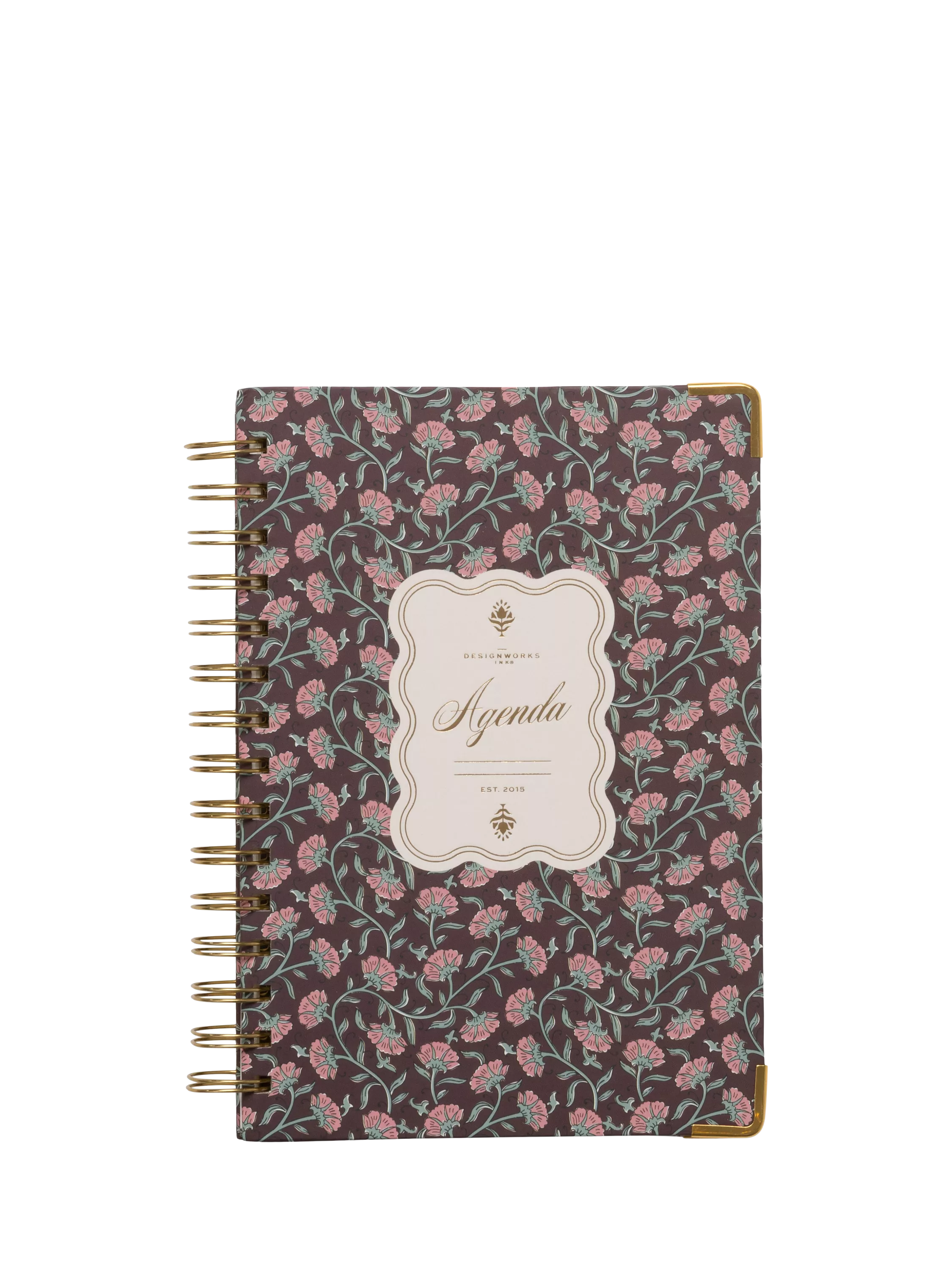 DesignWorks Ink red floral undated planner medium, UK version