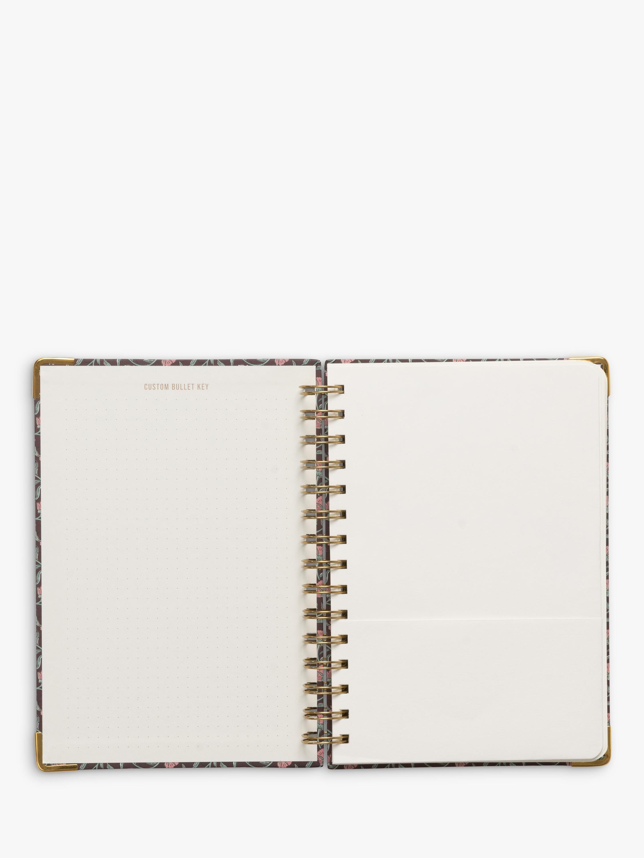 DesignWorks Ink red floral undated planner medium, UK version