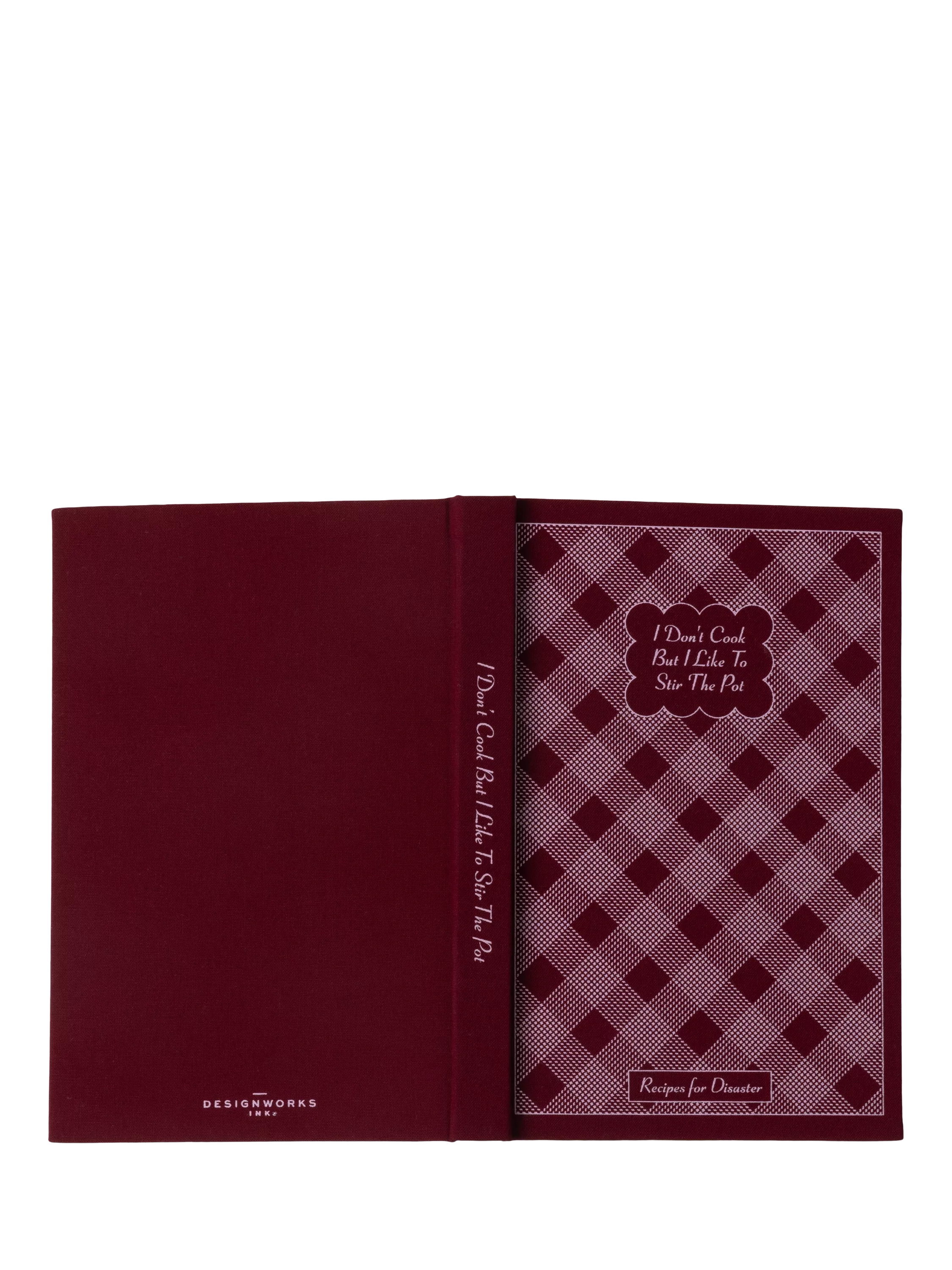 DesignWorks Ink Cook Self Help Journal red (British brand)