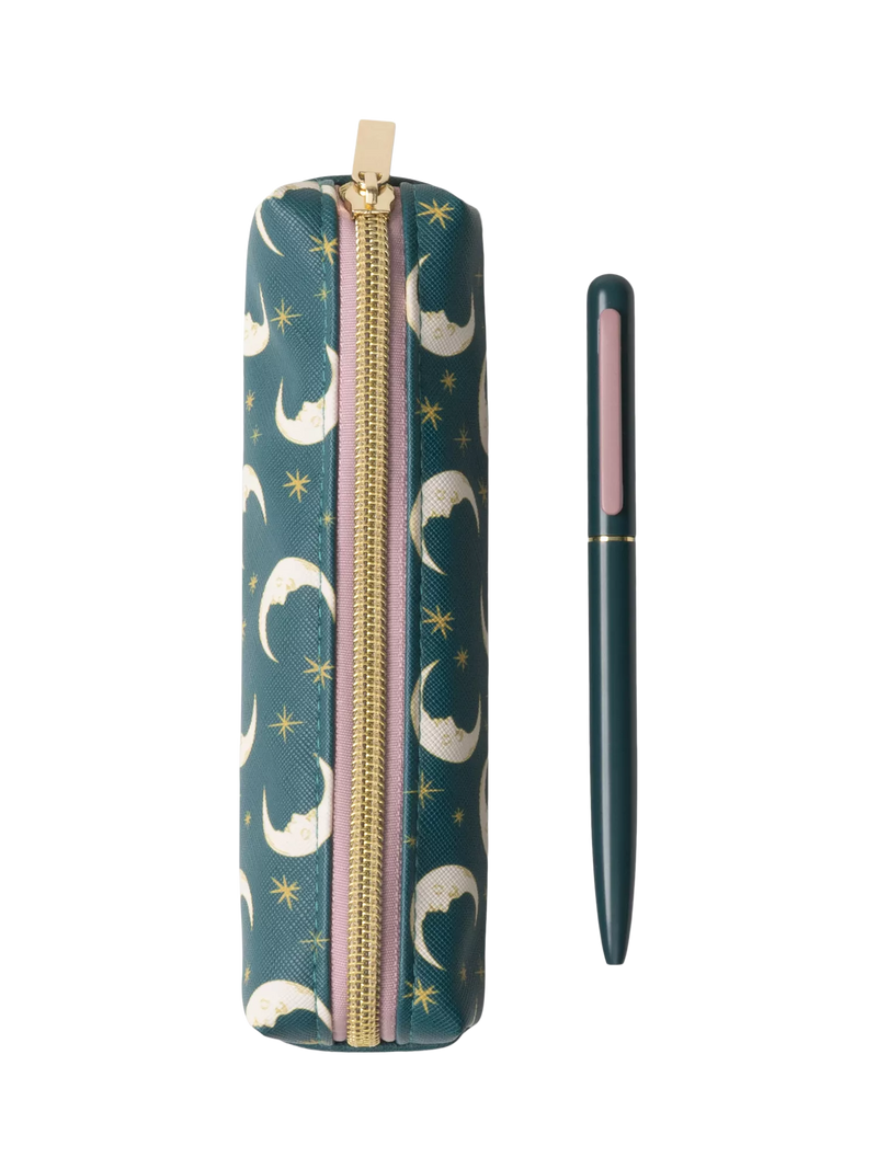 DesignWorks Ink Moon Pen Set in green, imported from the UK