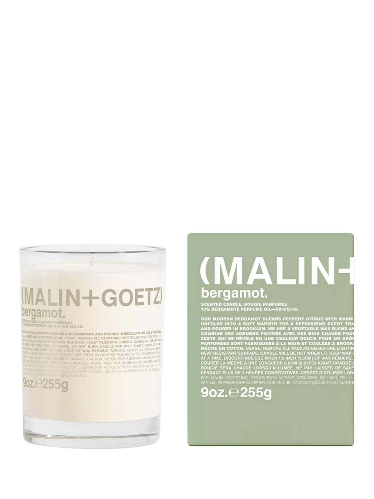 Malin+Goetz bergamot scented candle 255g (British brand)