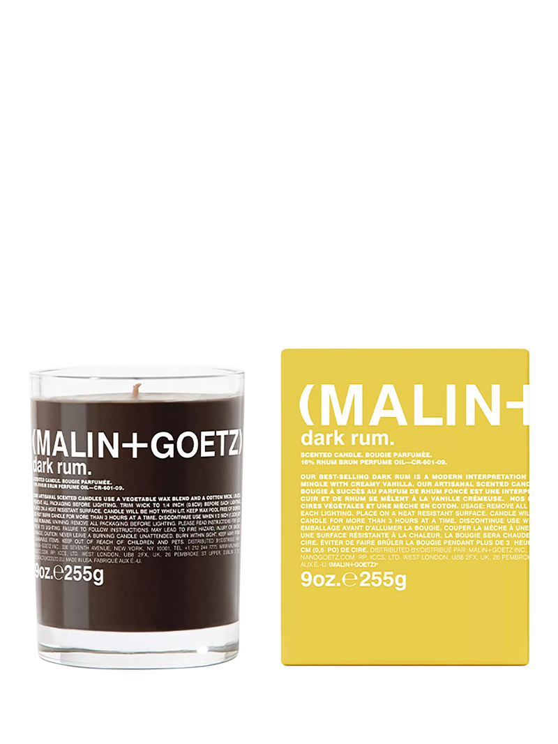 MALIN + GOETZ Dark Rum Scented Candle 255g - British product