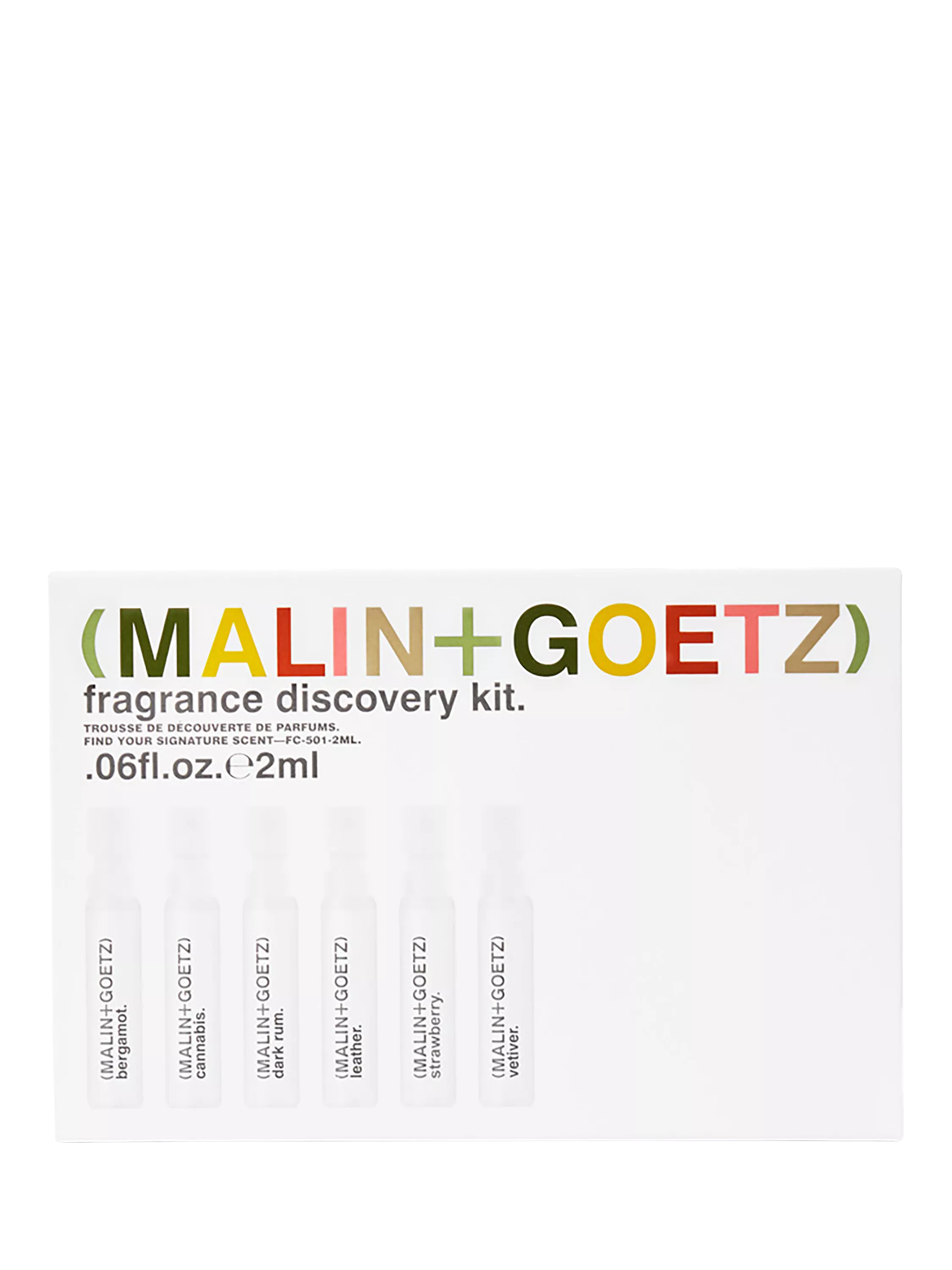 Malin+Goetz fragrance discovery gift set 6x2ml, UK version