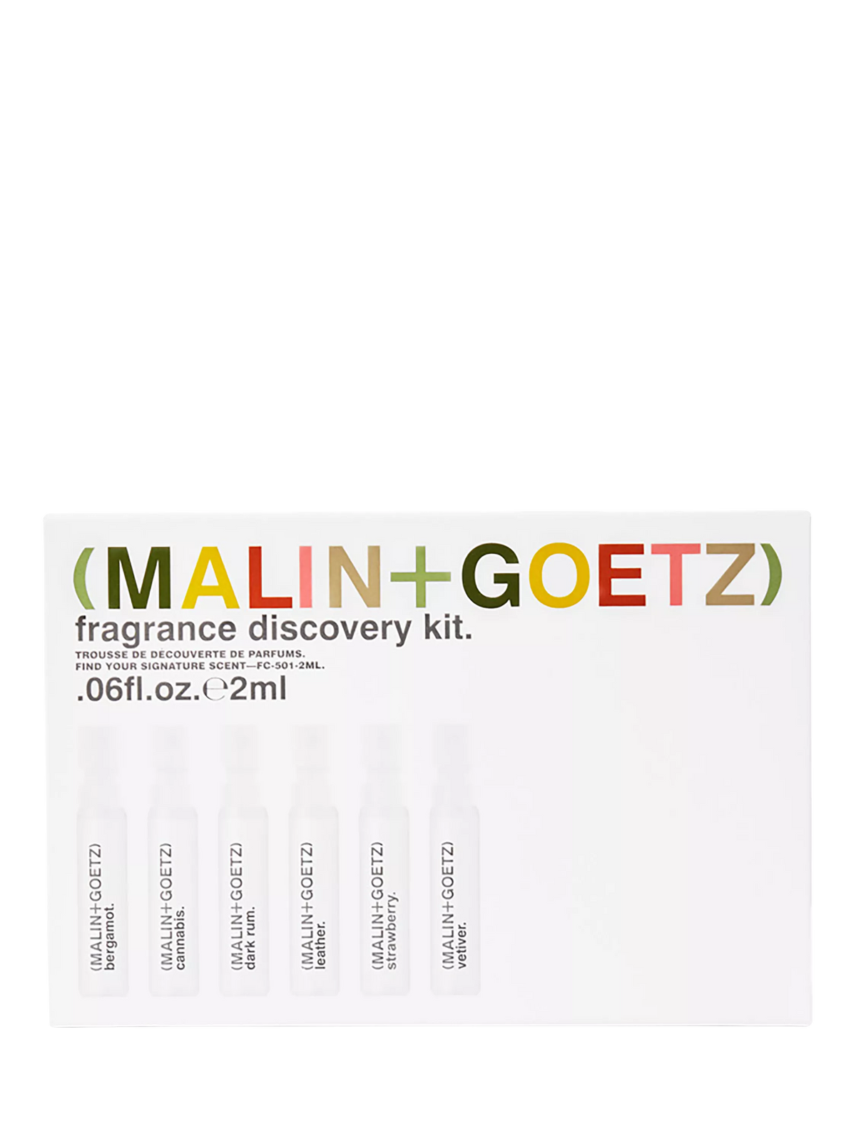 Malin+Goetz fragrance discovery gift set 6x2ml, UK version