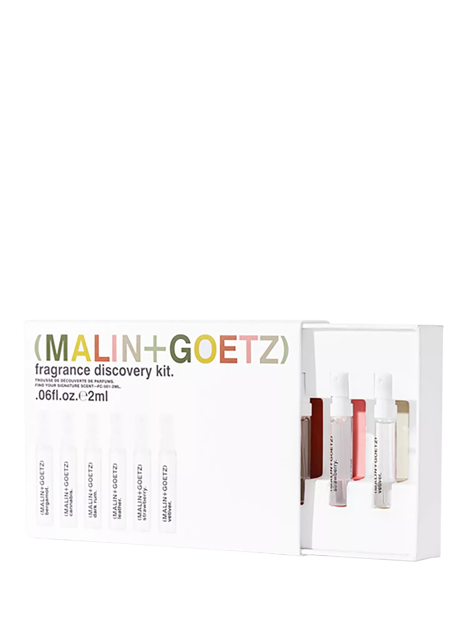 Malin+Goetz fragrance discovery gift set 6x2ml, UK version