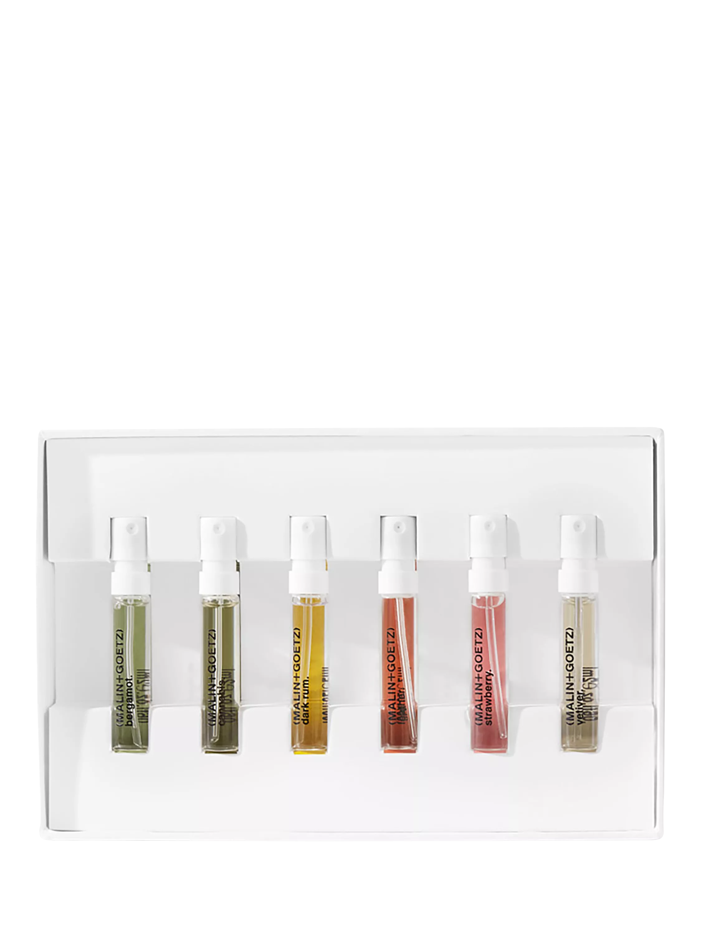 Malin+Goetz fragrance discovery gift set 6x2ml, UK version