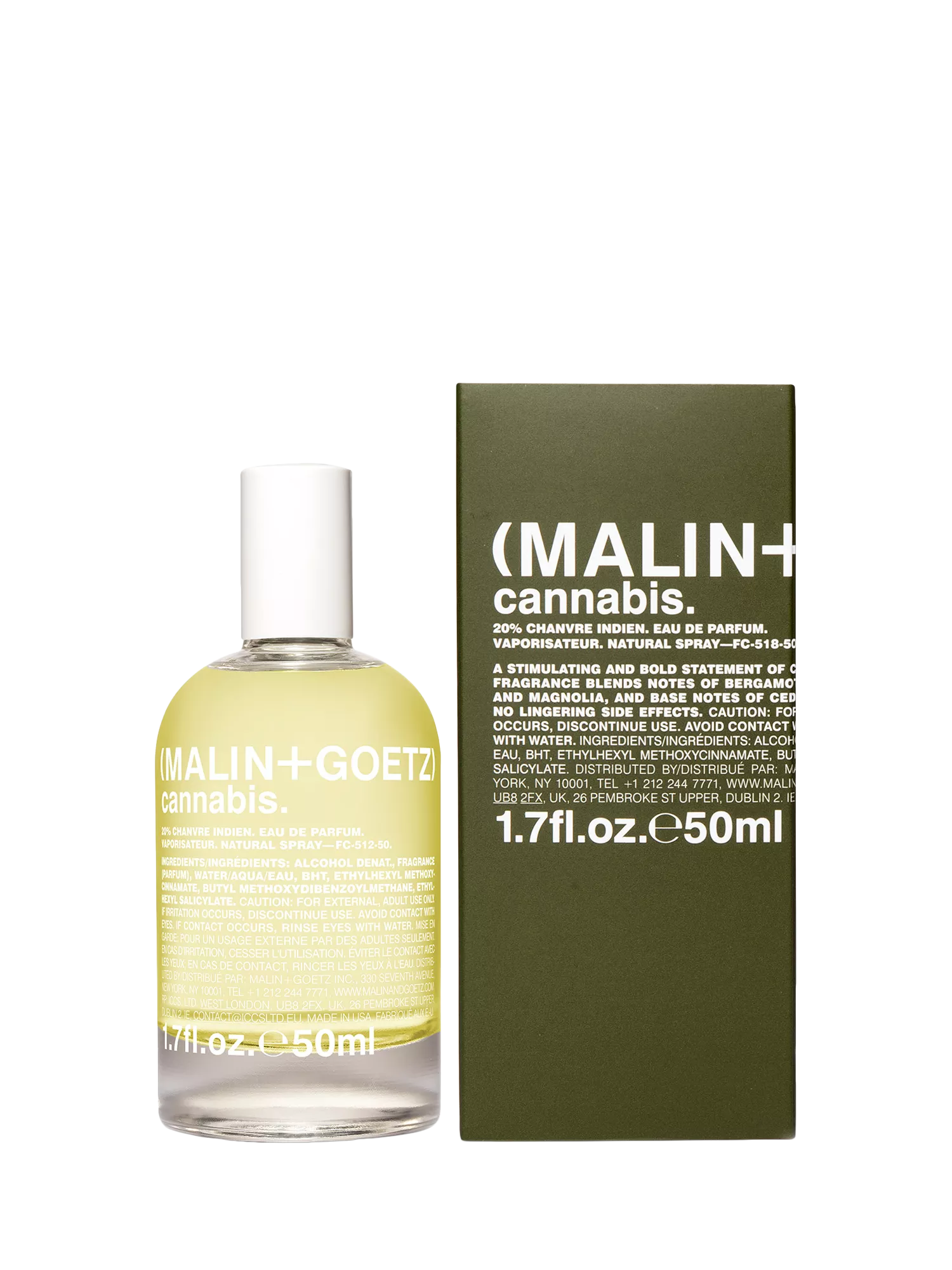 MALIN+GOETZ Cannabis Eau de Parfum 50ml - British product