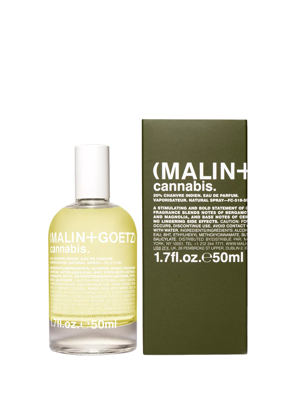 MALIN+GOETZ Cannabis Eau de Parfum 50ml - British product