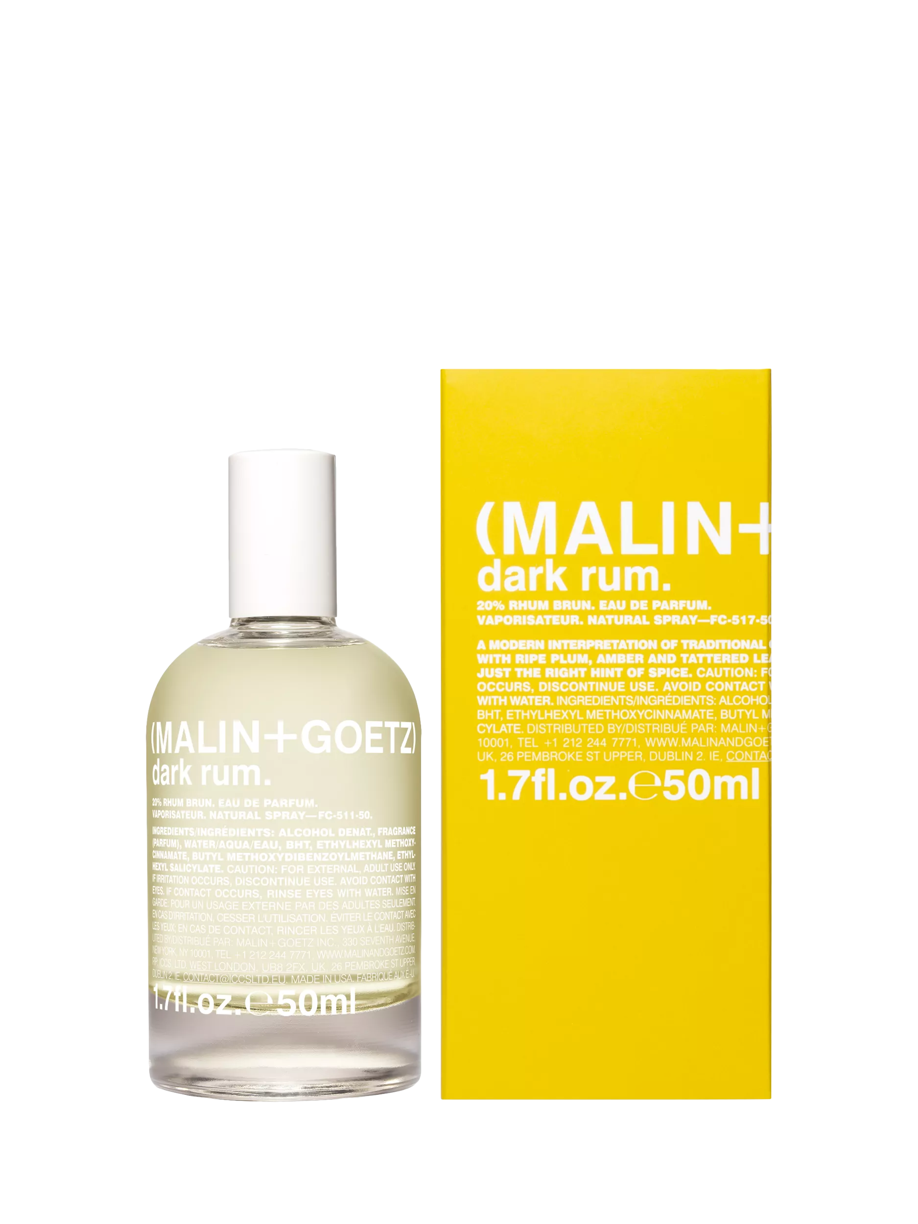 MALIN+GOETZ Dark Rum eau de parfum 50ml, UK version