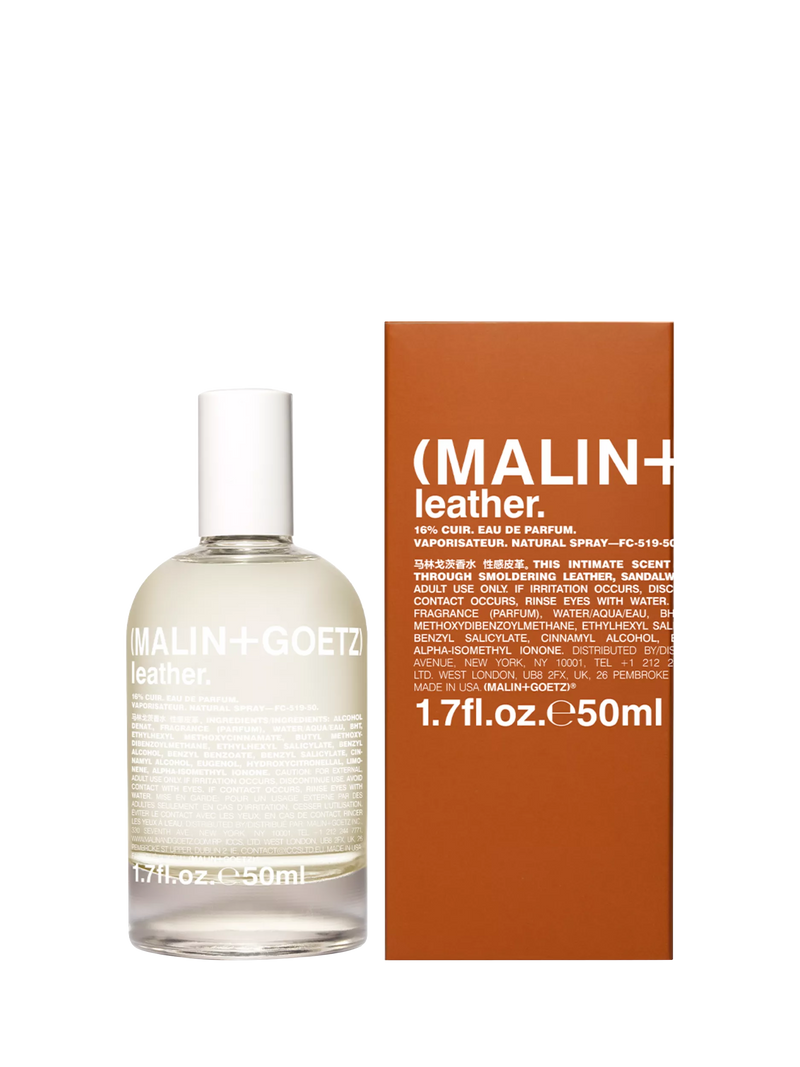 MALIN + GOETZ Leather Eau de Parfum 50ml, imported from the UK