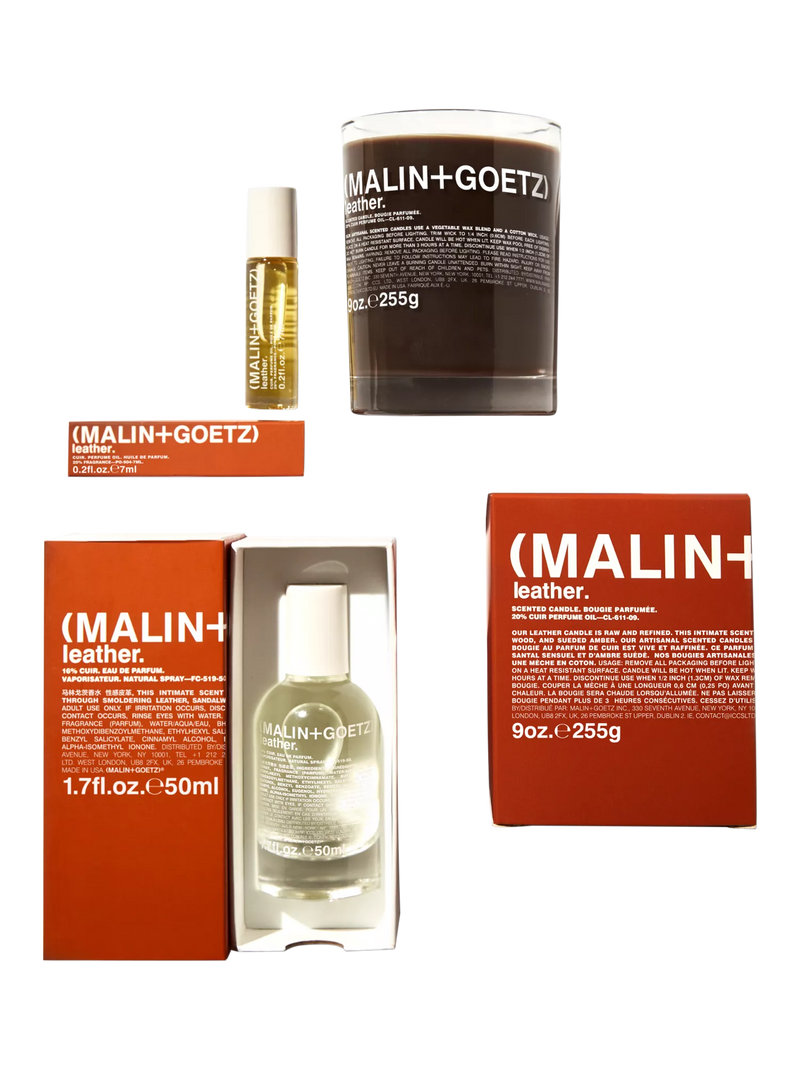 MALIN + GOETZ Leather Eau de Parfum 50ml, imported from the UK