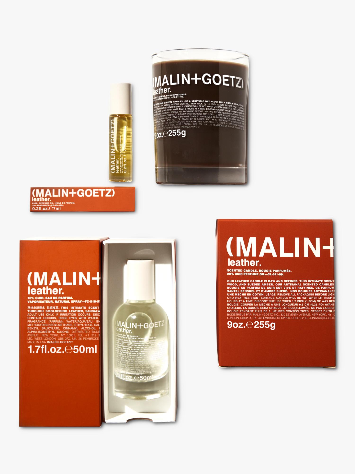 MALIN + GOETZ Leather Eau de Parfum 50ml, imported from the UK