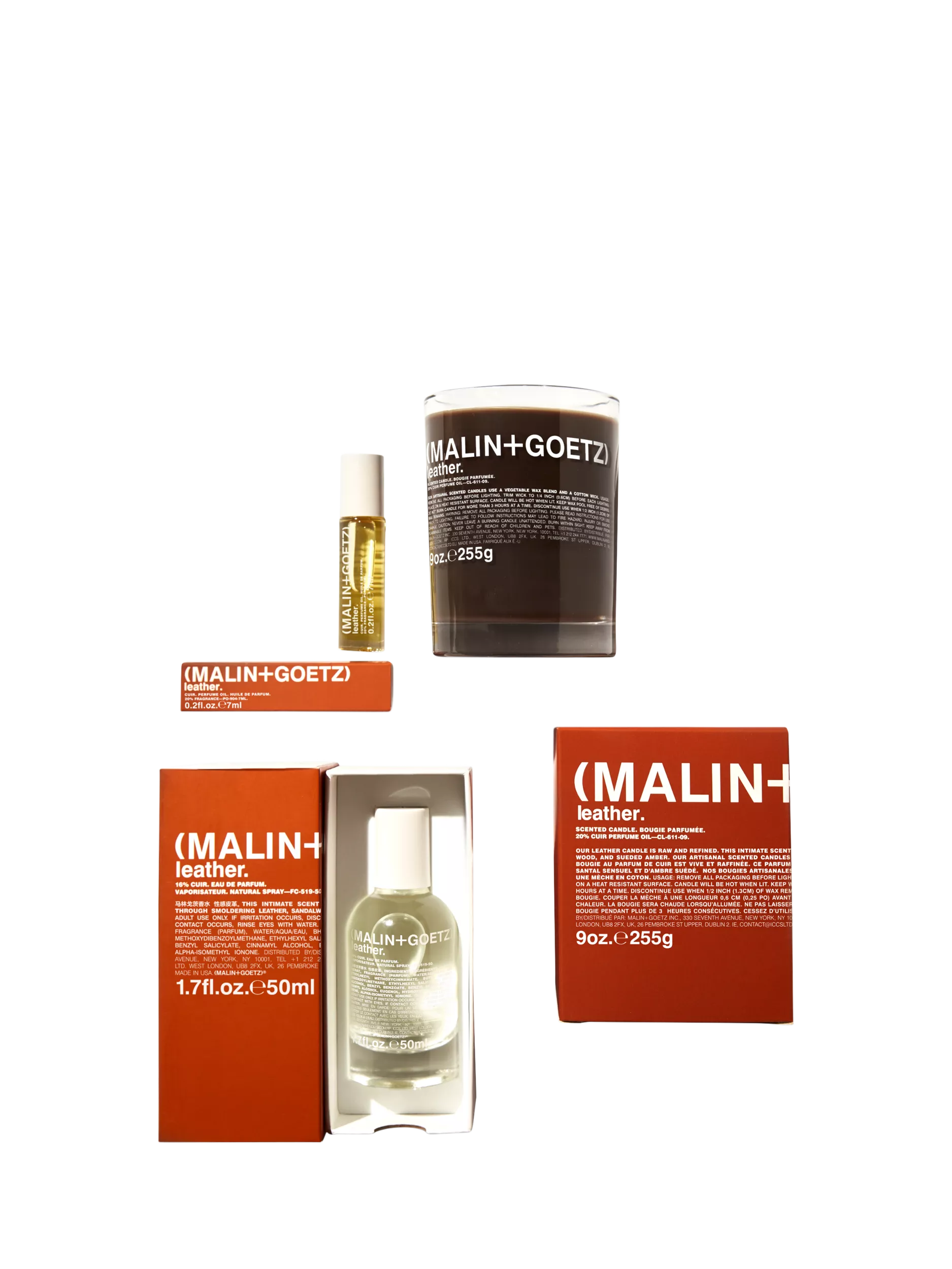 MALIN + GOETZ Leather Perfume Oil 7ml, UK version