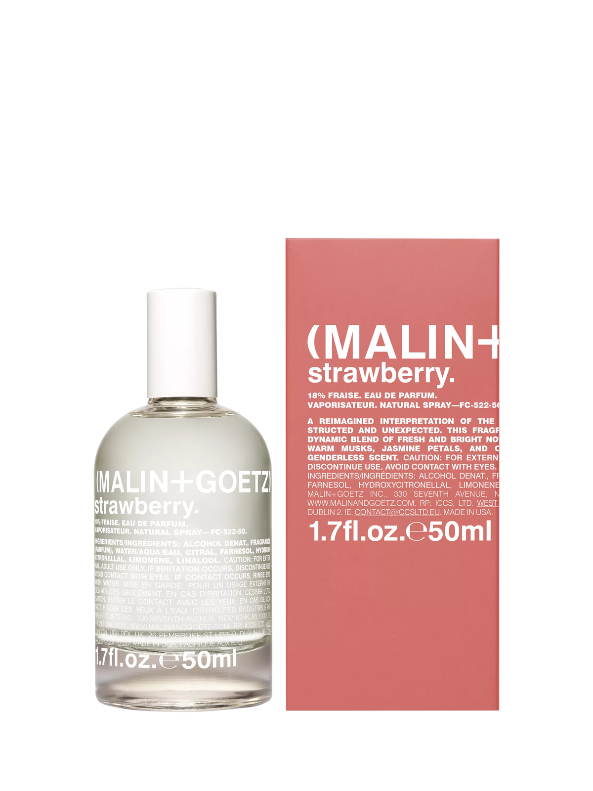MALIN + GOETZ Strawberry Eau de Parfum 50ml, imported from the UK