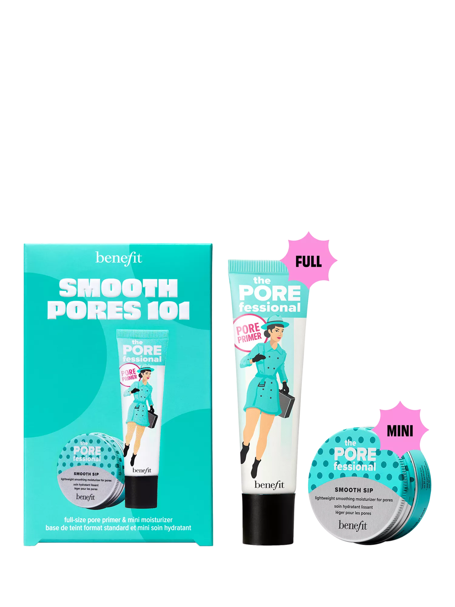 Benefit POREfessional primer moisturiser gift set 22ml 20ml - British product