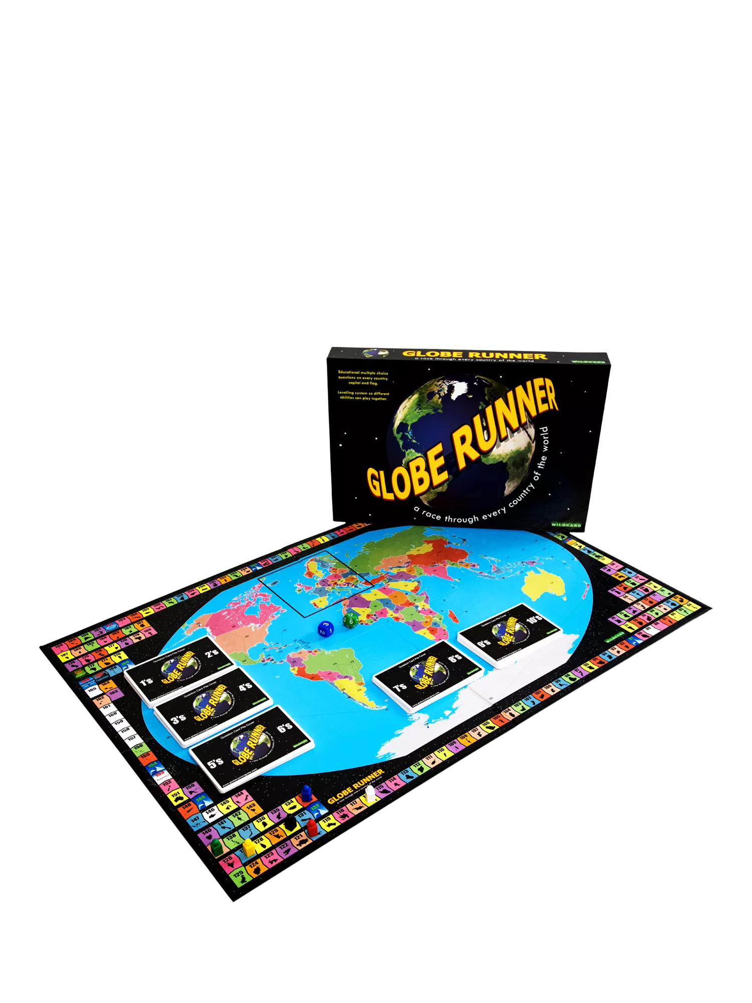 Wildcard Games Globe Runner board game, UK version