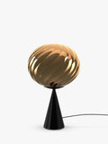 Tom Dixon Whirl table lamp gold black, imported from the UK
