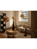 Tom Dixon Whirl table lamp gold black, imported from the UK