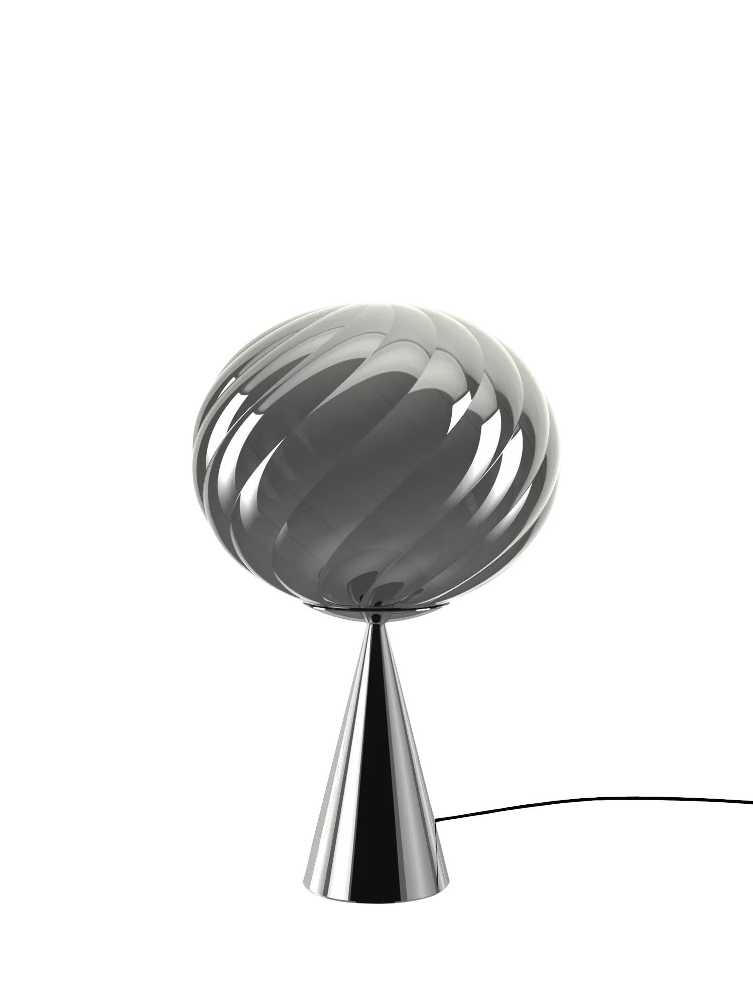 Tom Dixon Whirl table lamp silver black (British brand)