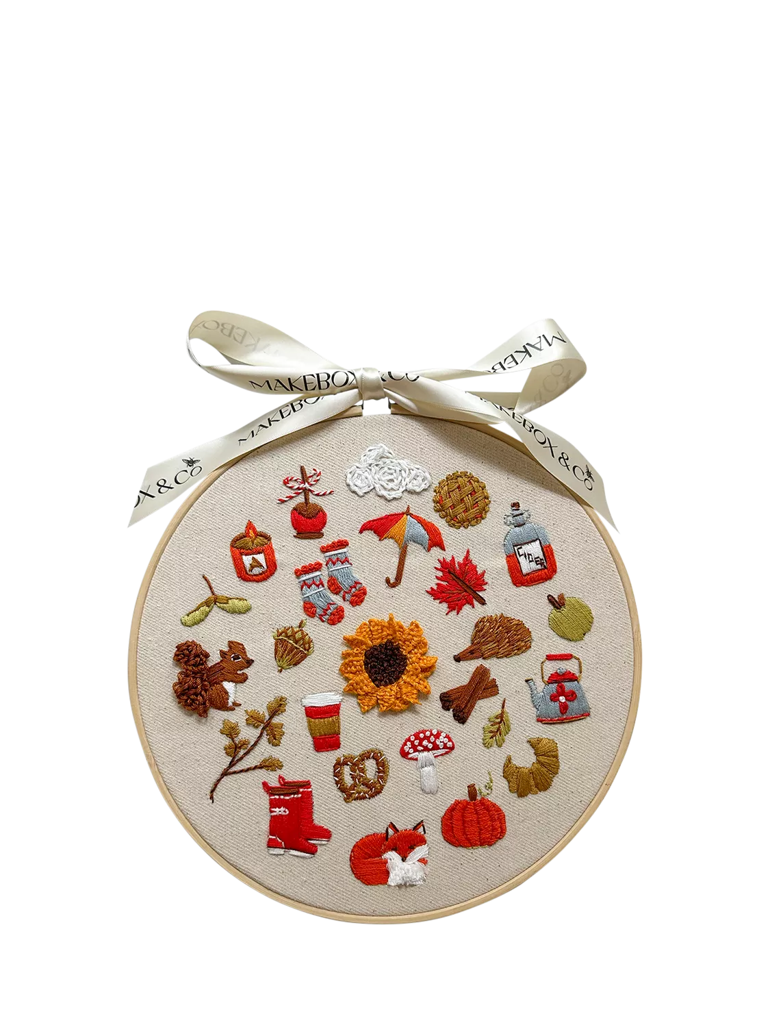 MakeBox & Co Autumn Stitches embroidery kit (British brand)