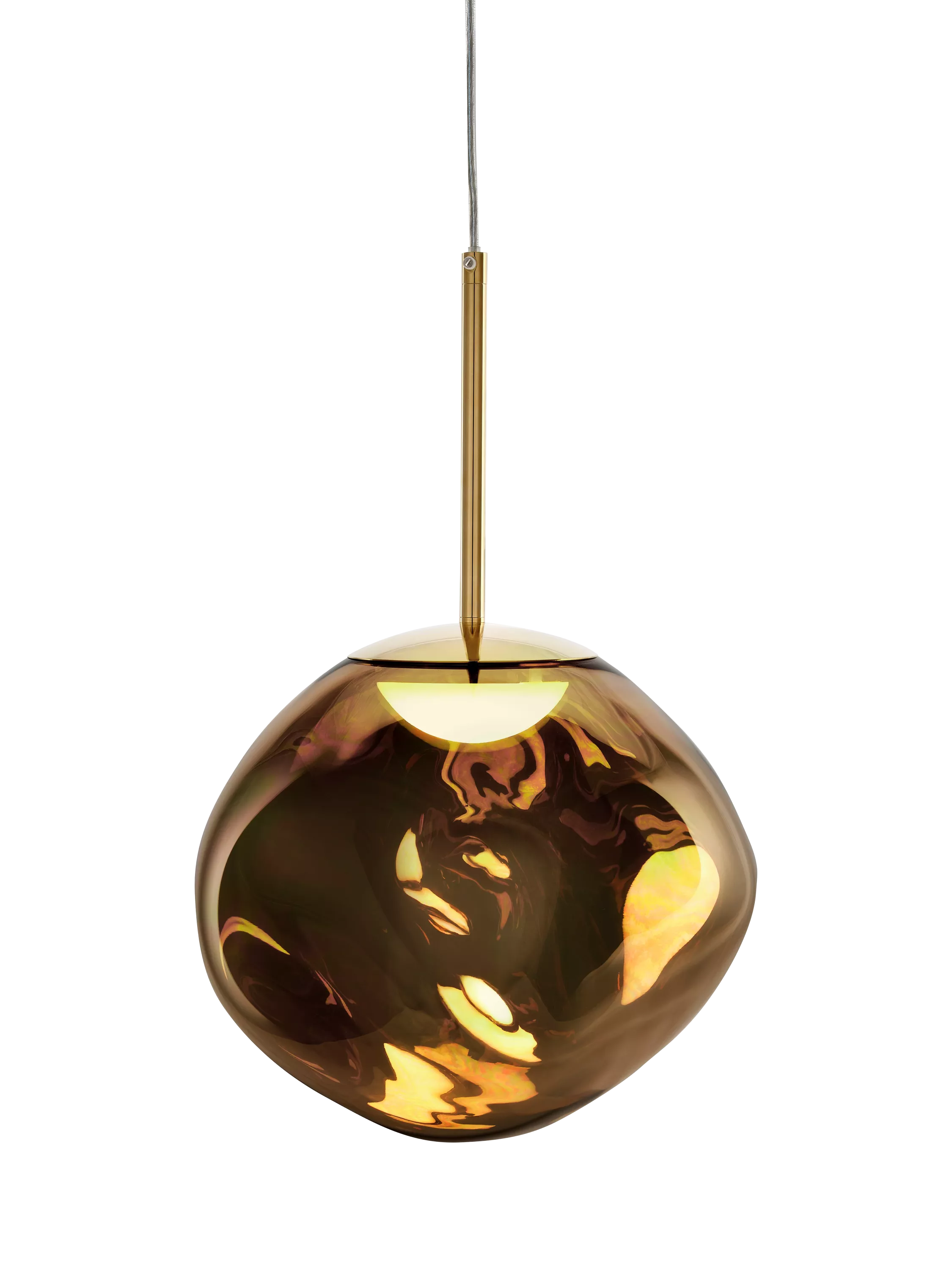 Tom Dixon Melt Mini Pendant Ceiling Light in Metallic Bronze, imported from the UK