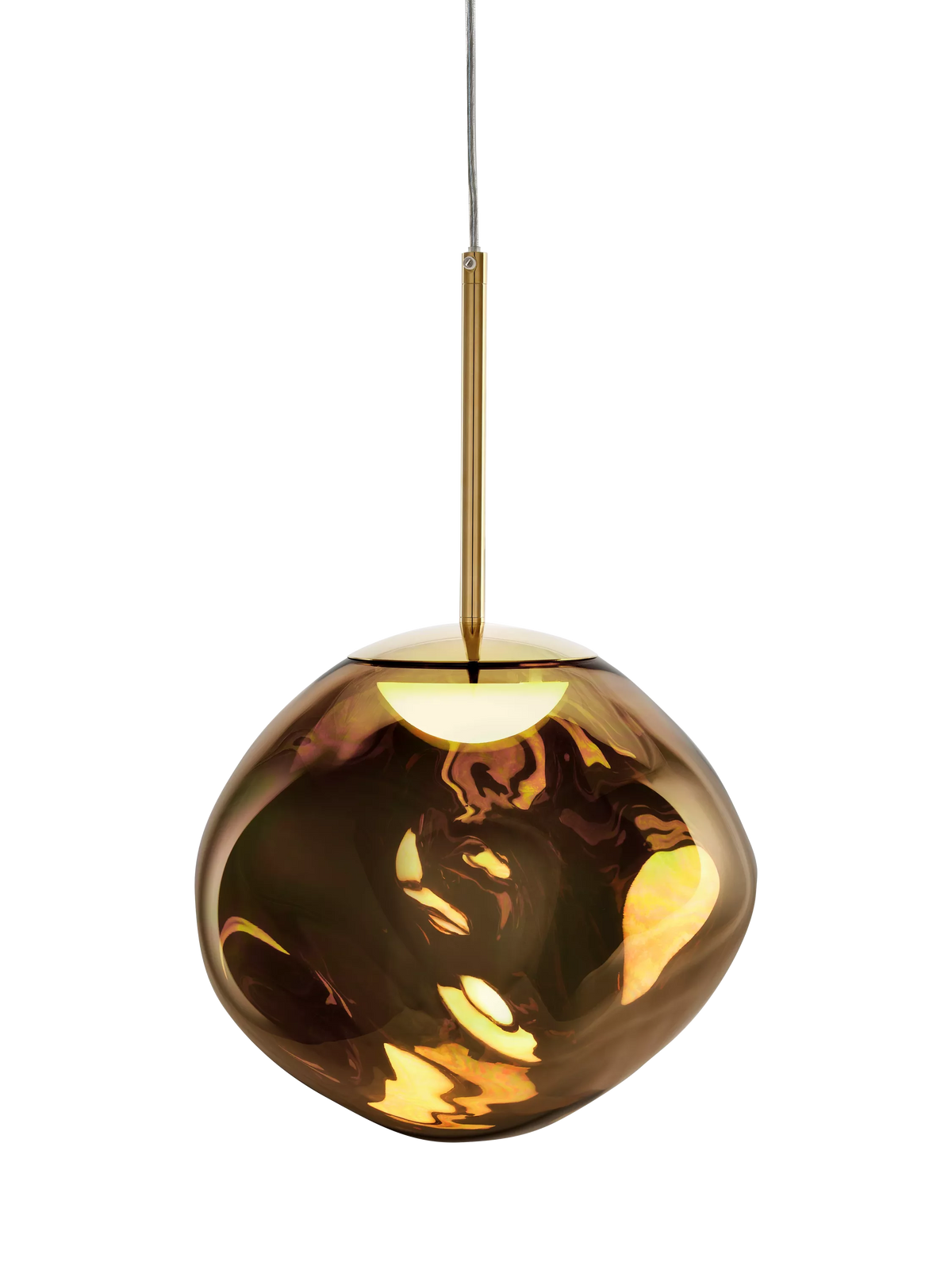 Tom Dixon Melt Mini Pendant Ceiling Light in Metallic Bronze, imported from the UK