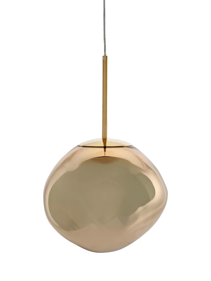 Tom Dixon Melt Mini Pendant Ceiling Light in Metallic Bronze, imported from the UK