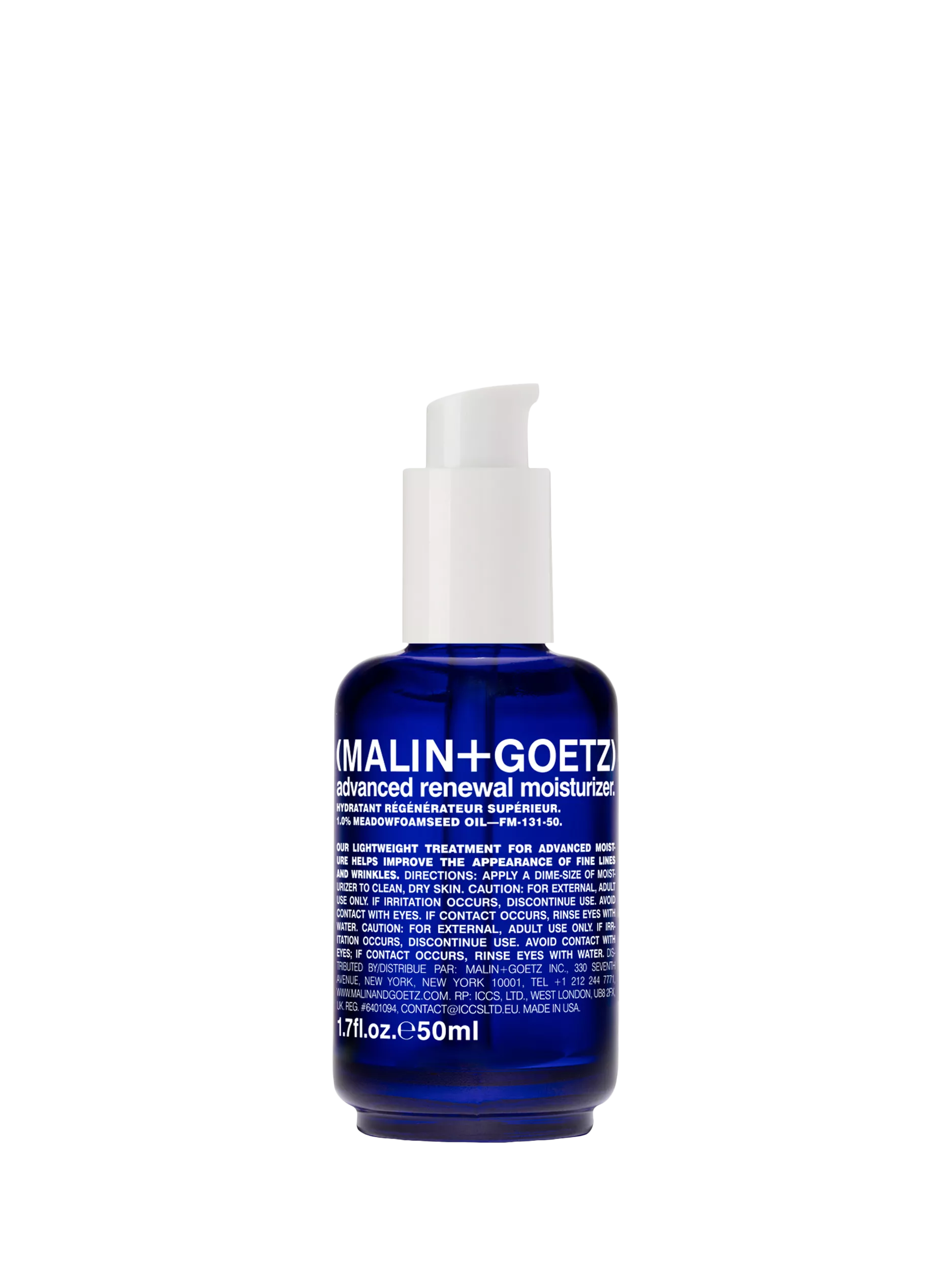MALIN + GOETZ advanced renewal moisturiser 50ml (British brand)
