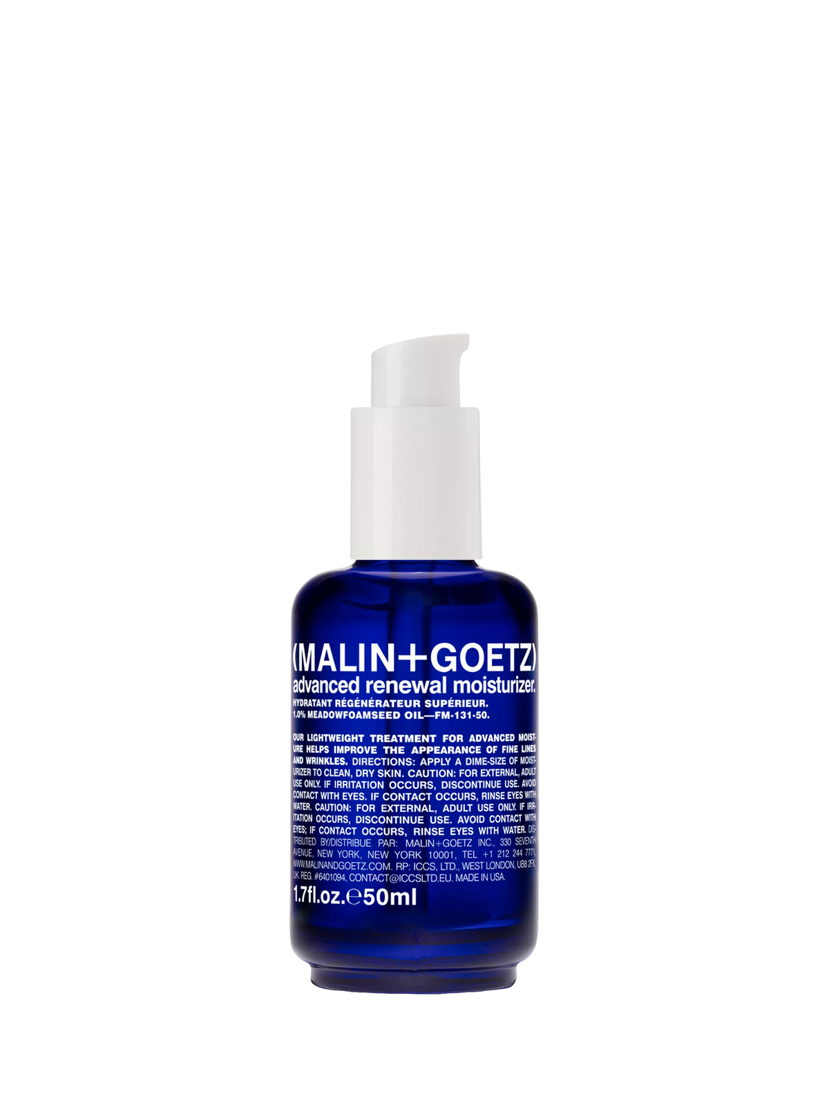 MALIN + GOETZ advanced renewal moisturiser 50ml (British brand)