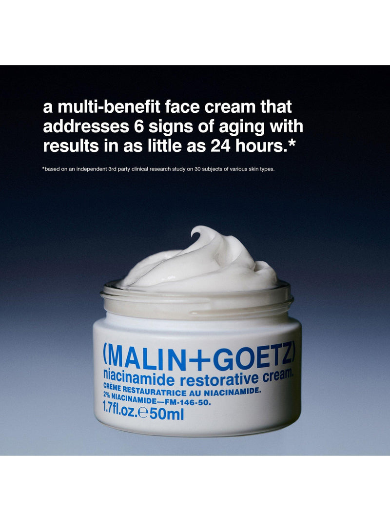 MALIN + GOETZ Niacinamide Restorative Cream 50ml, imported from the UK