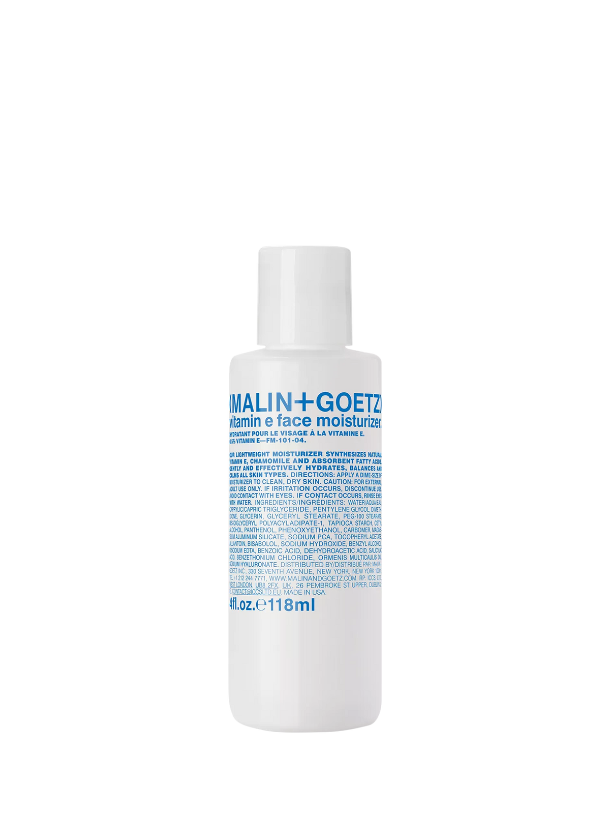 MALIN + GOETZ Vitamin E face moisturiser 118ml, UK version