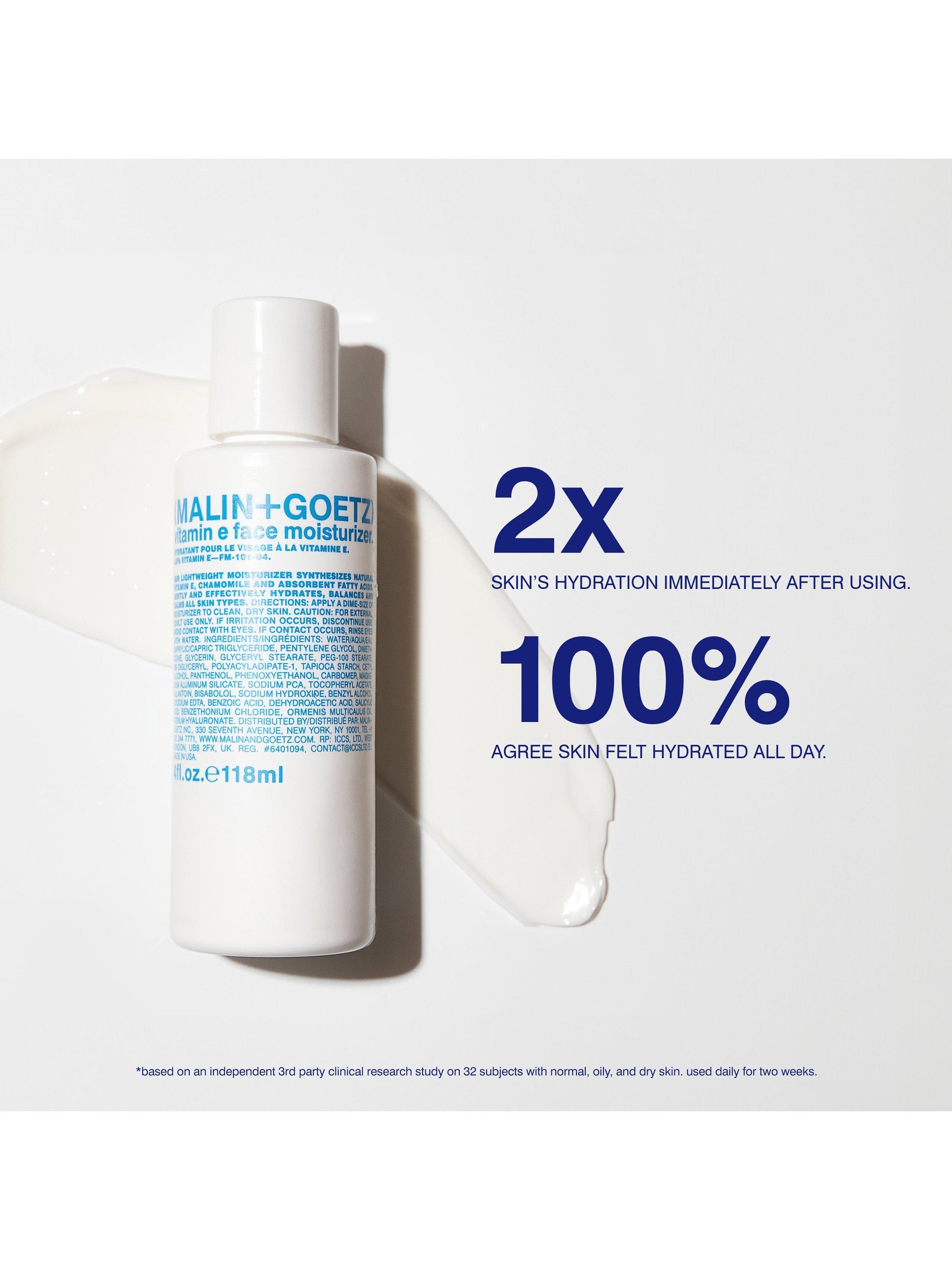MALIN + GOETZ Vitamin E face moisturiser 118ml, UK version