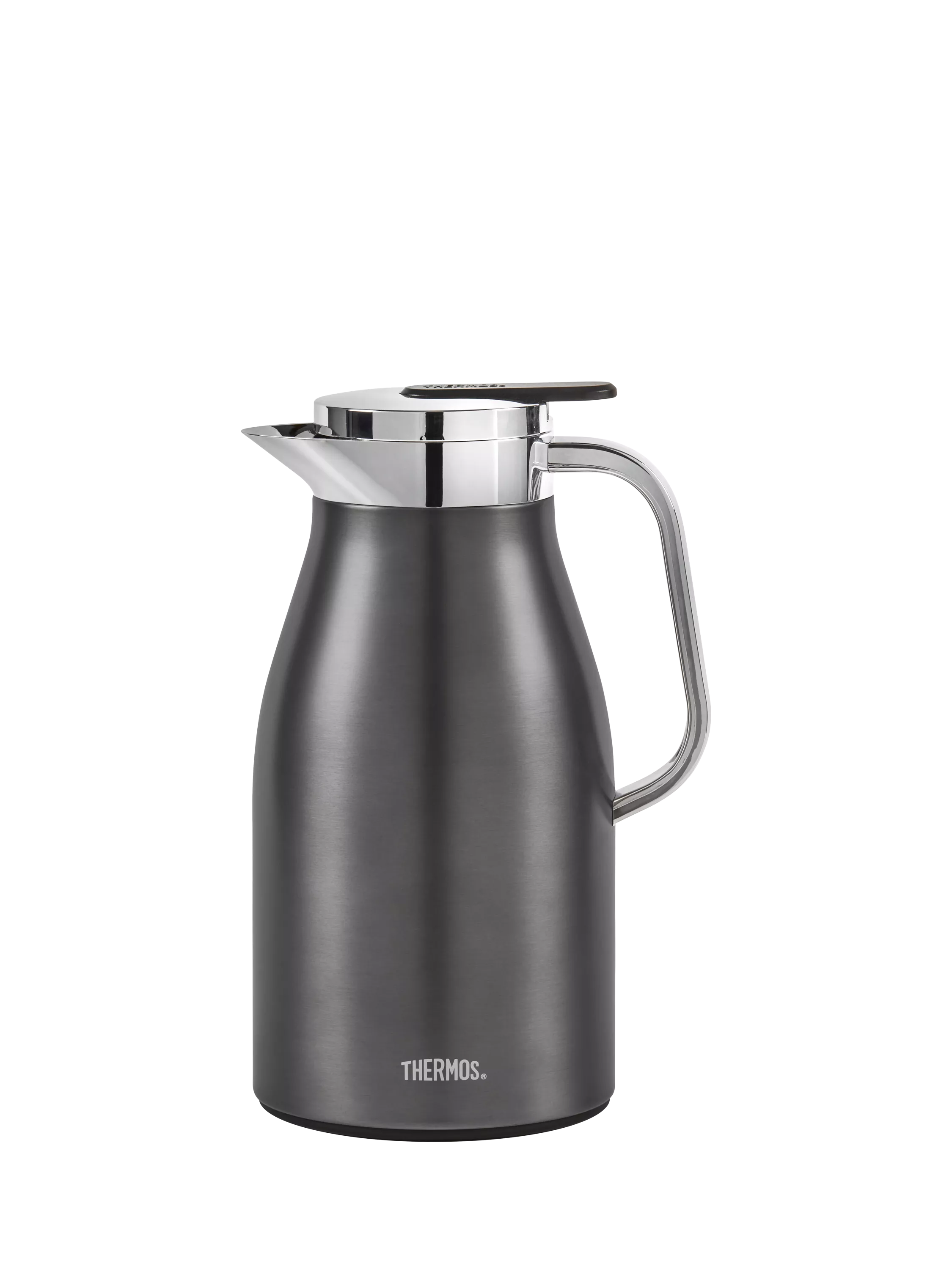 Thermos 1L vacuum flask gun metal - British product